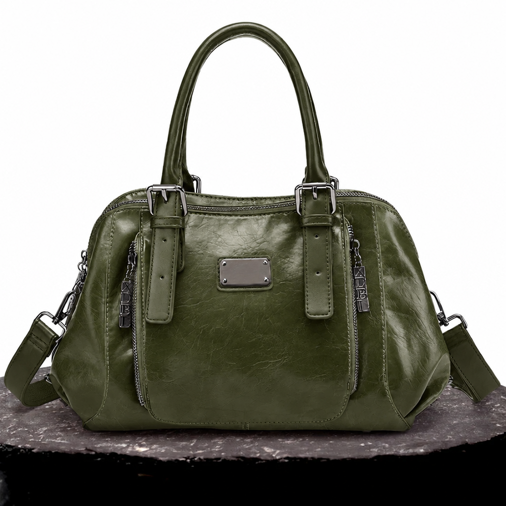 Paulette | Sac Intemporel en Similicuir – Vert