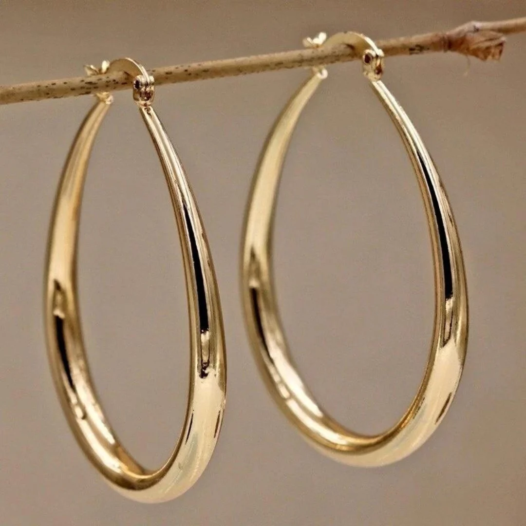Boucles d'oreilles vintage en or – photo 1/2