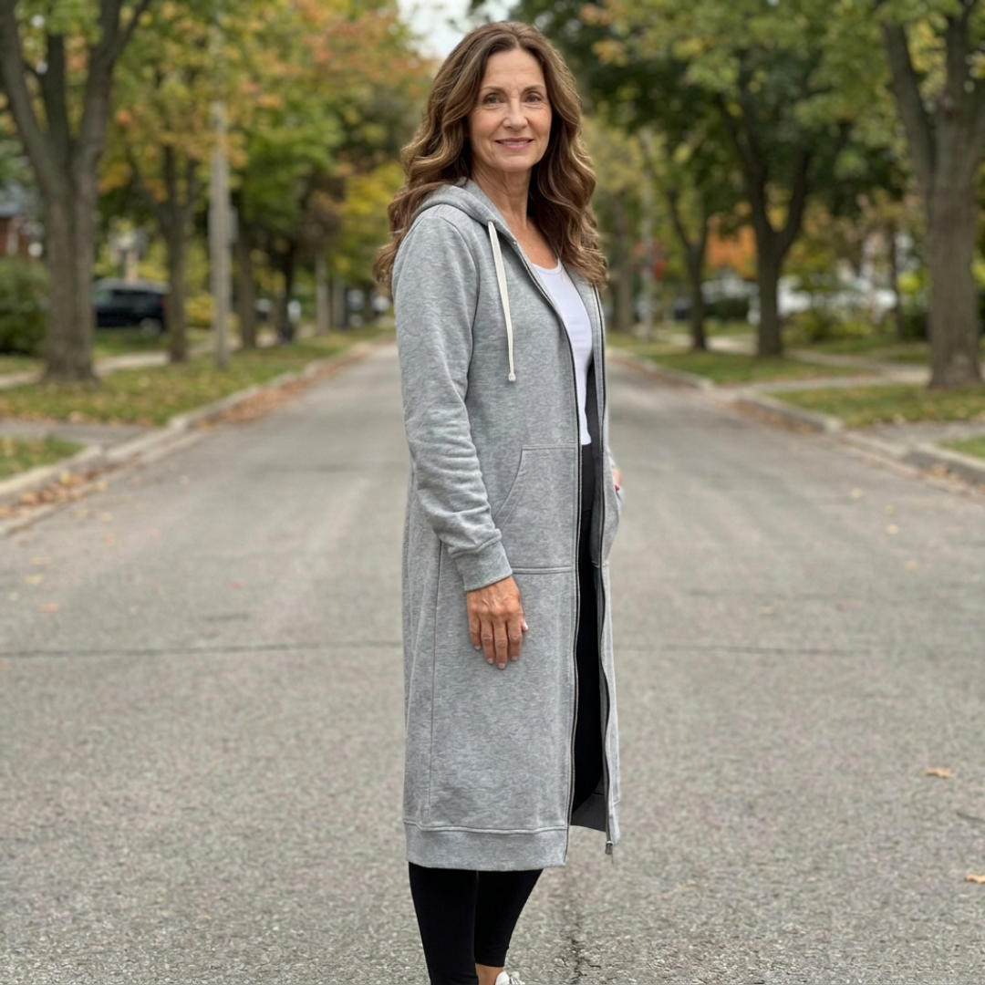 Brixley | Cardigan long à fermeture éclair