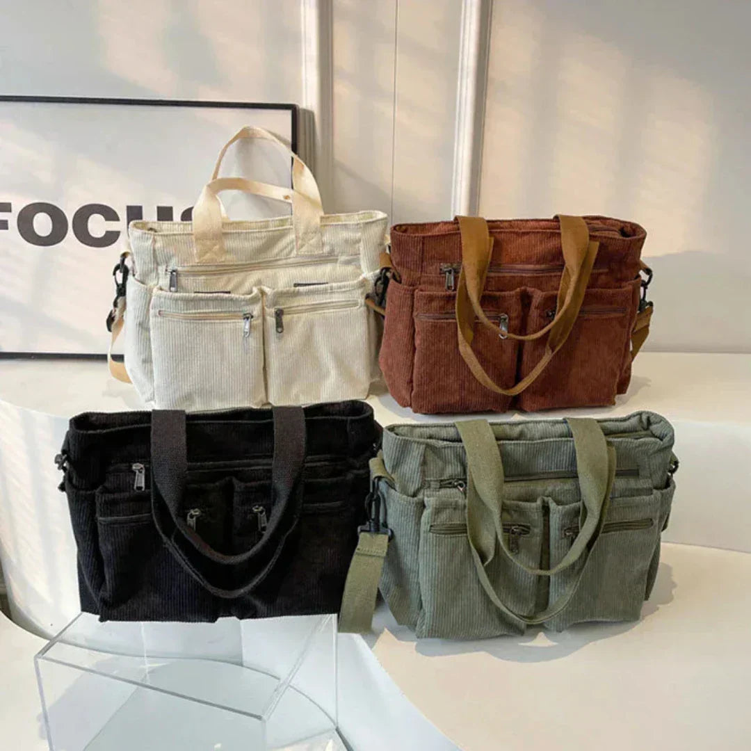 Ginette | Sac Bandoulière en Velours Côtelé – photo 2
