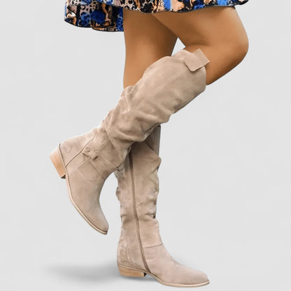 Annette | Bottes hautes en daim – photo 2