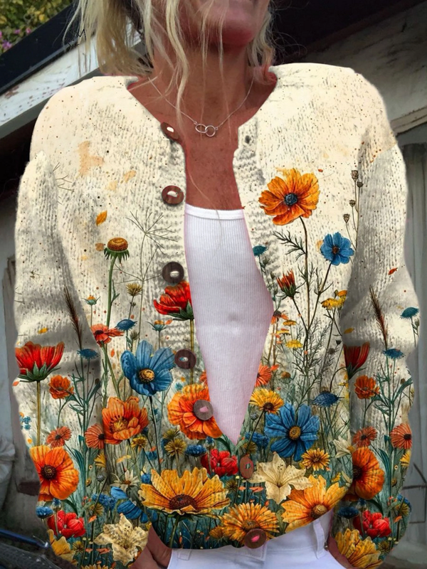 Alice – Cardigan Fleuri Vienne, mode femme GabrielPetit