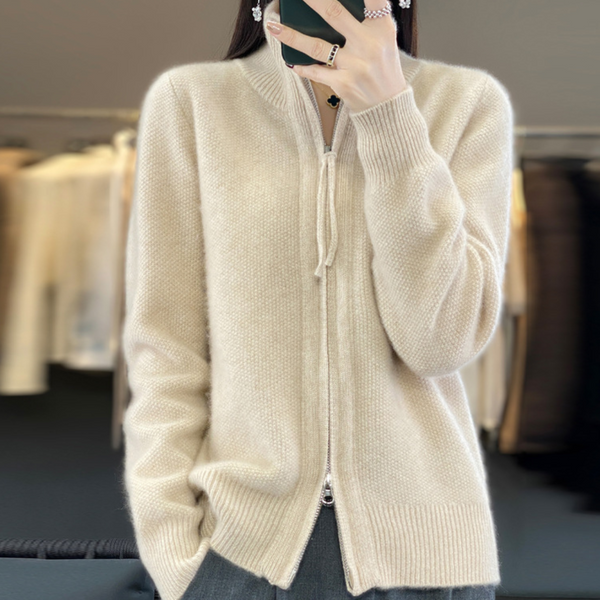 Luna | Cardigan doux avec fermeture éclair
