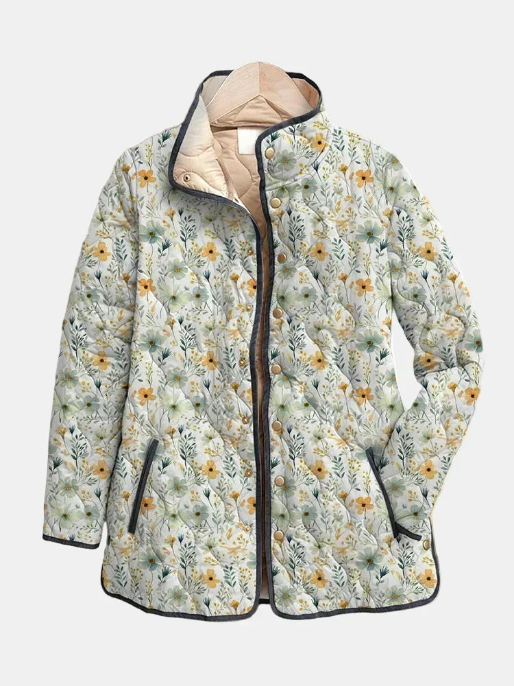 Léa – Veste Matelassée Fleurs Éclatantes, mode femme GabrielPetit