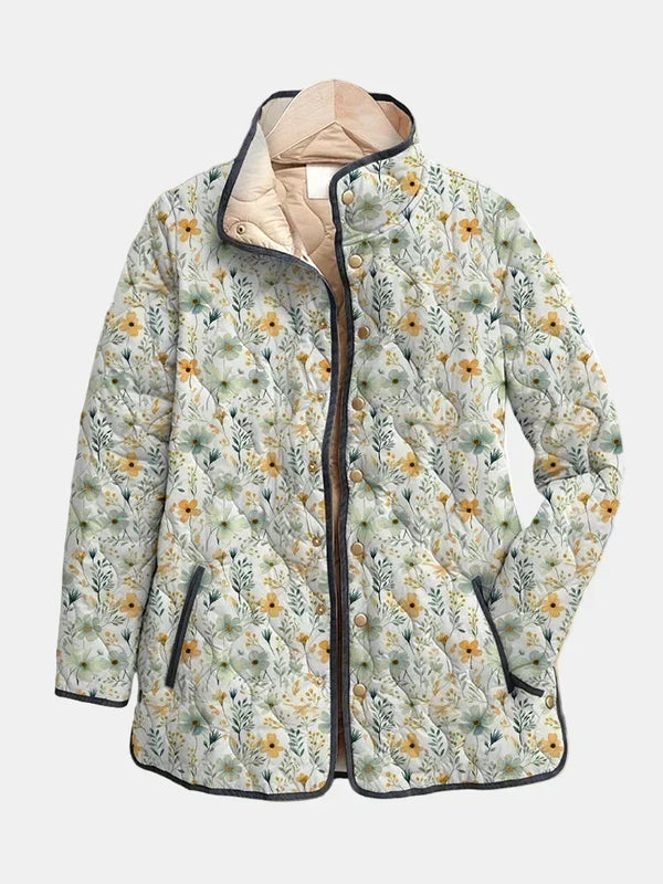 Léa – Veste Matelassée Fleurs Éclatantes, mode femme GabrielPetit