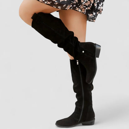 Annette | Bottes hautes en daim – photo 8