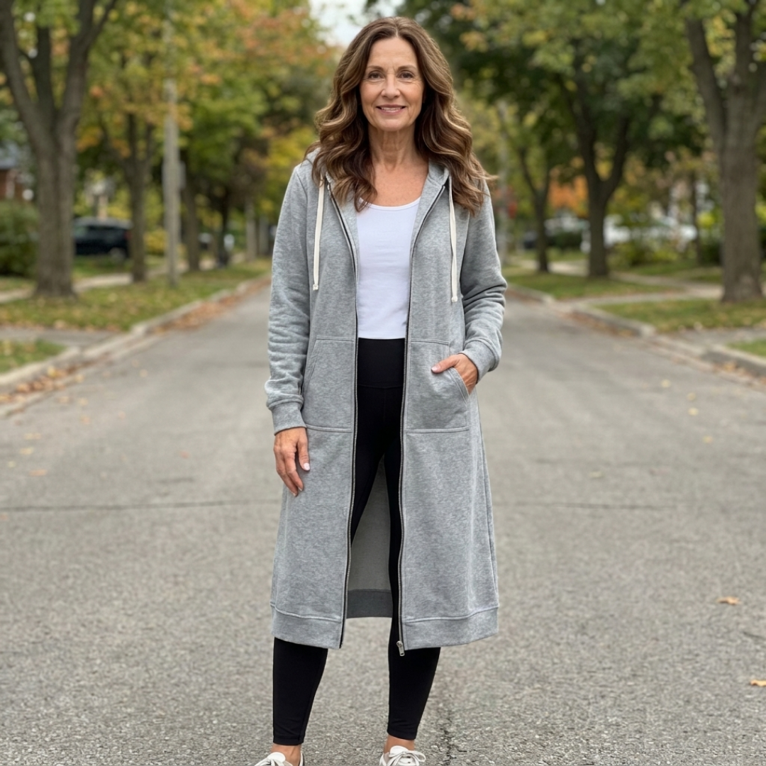Brixley | Cardigan long à fermeture éclair