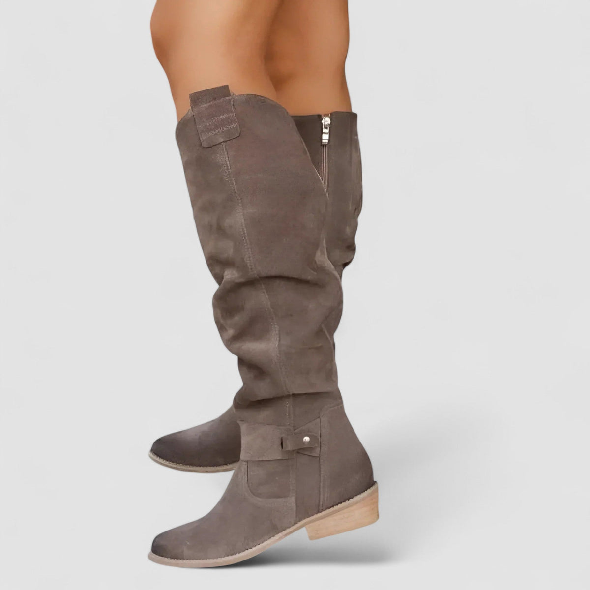 Annette | Bottes hautes en daim – photo 4