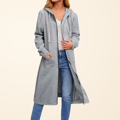 Brixley | Cardigan long à fermeture éclair