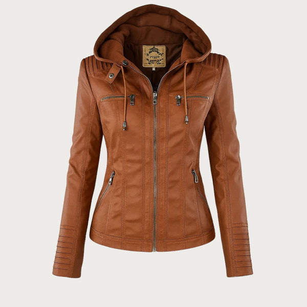 Chloé | Veste en Cuir Robuste et Élégante