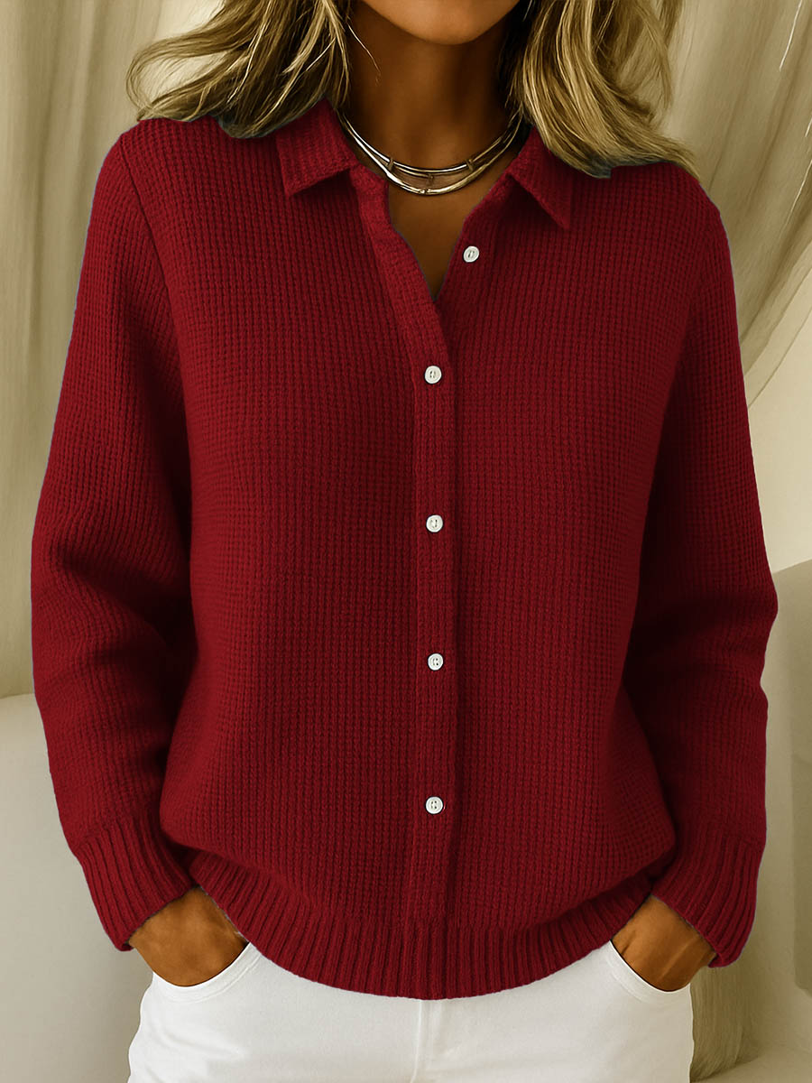 Nadège | Cardigan en maille douce à boutons