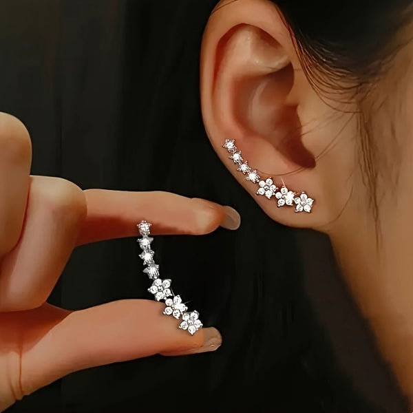 Boucles d'oreilles florales intemporelles – photo 1/12