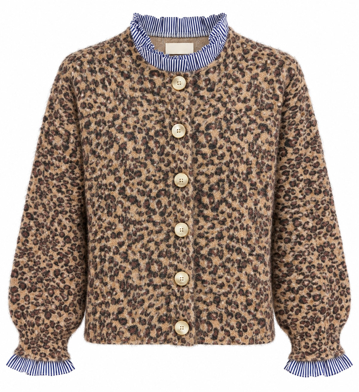 Charlotte | Cardigan en Laine Motif Léopard