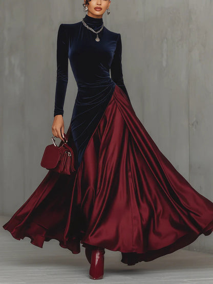 Élisabeth – Robe Longue Bicolore
