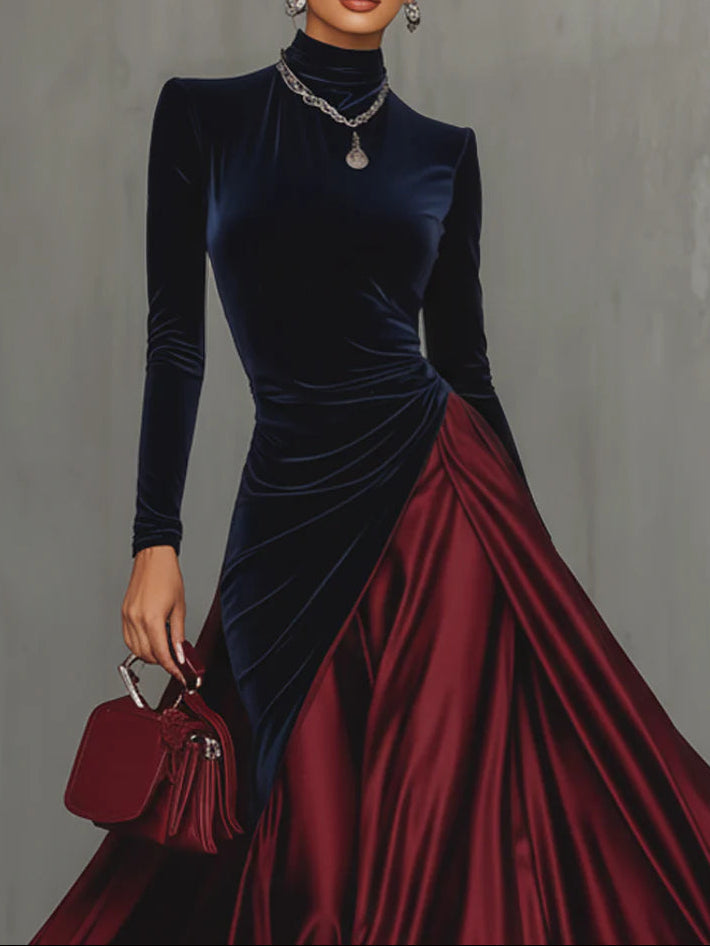 Élisabeth – Robe Longue Bicolore