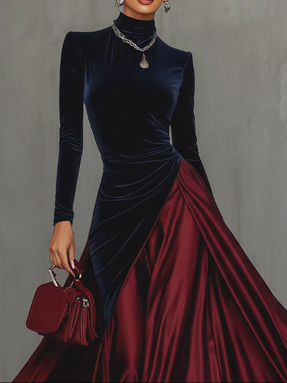 Élisabeth – Robe Longue Bicolore