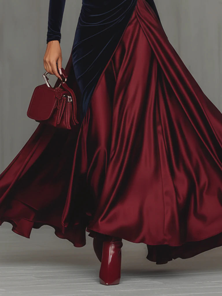 Élisabeth – Robe Longue Bicolore
