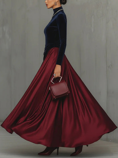 Élisabeth – Robe Longue Bicolore