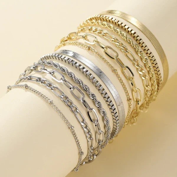 Lot de 5 bracelets en or – photo 3/3