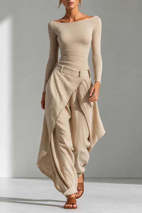 Clémence – Ensemble Froncé Dune, mode femme GabrielPetit