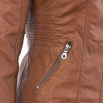 Chloé | Veste en Cuir Robuste et Élégante