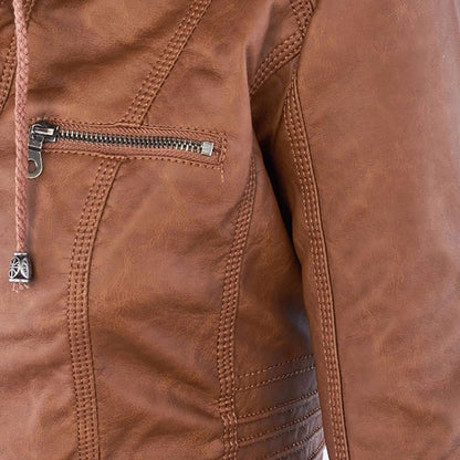 Chloé | Veste en Cuir Robuste et Élégante