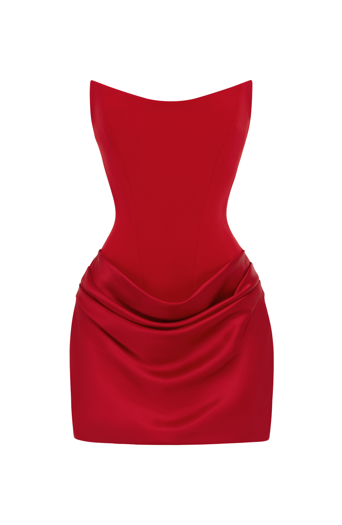 Maggie™ Mini Robe Bustier Corset - Rouge