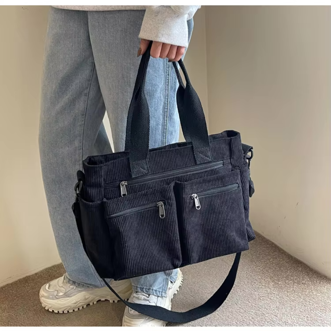 Ginette | Sac Bandoulière en Velours Côtelé – photo 3