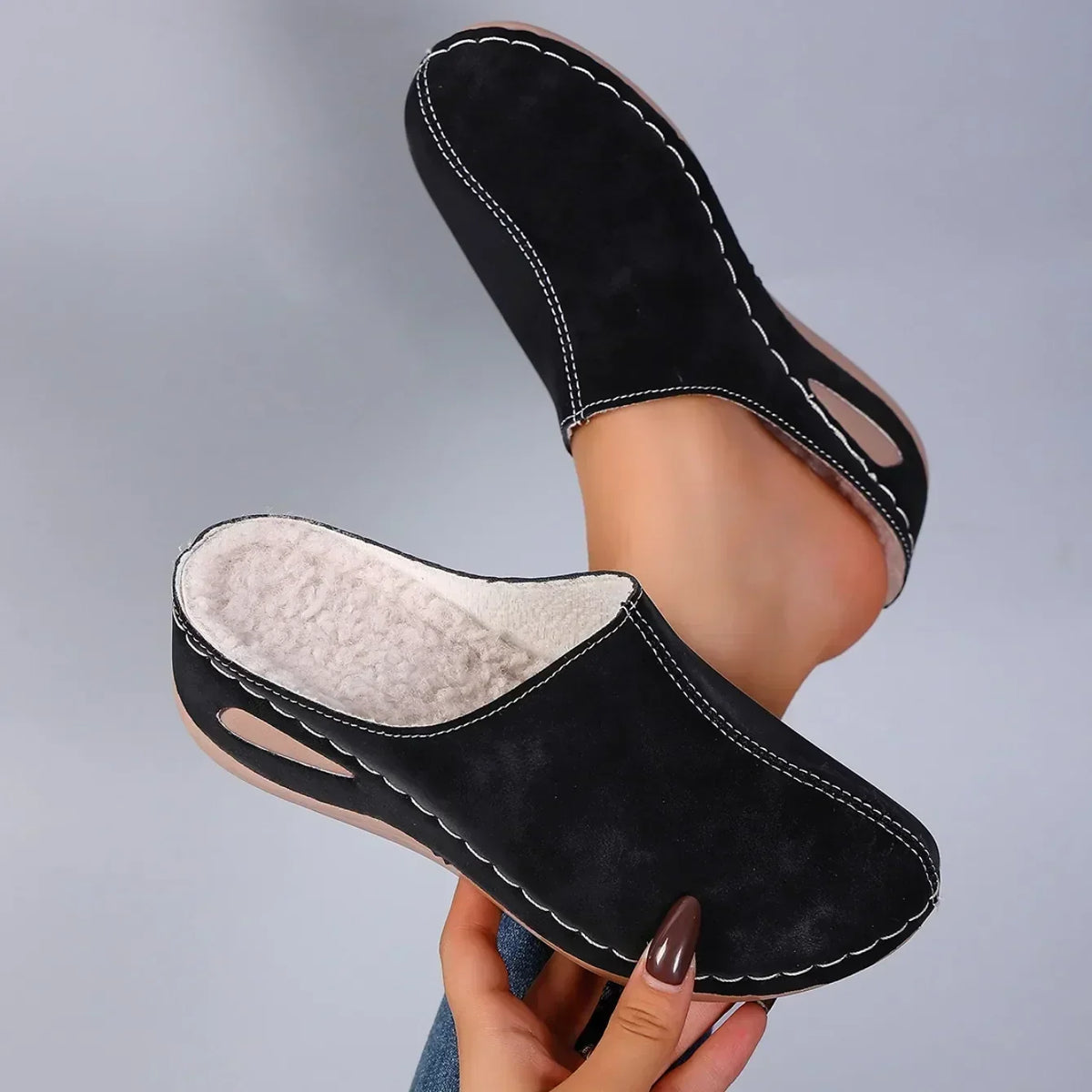 Clotilde | Pantoufles chaudes et confortables – photo 6