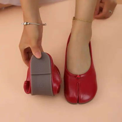 Michelle | Ballerines Tabi en cuir souple – photo 4