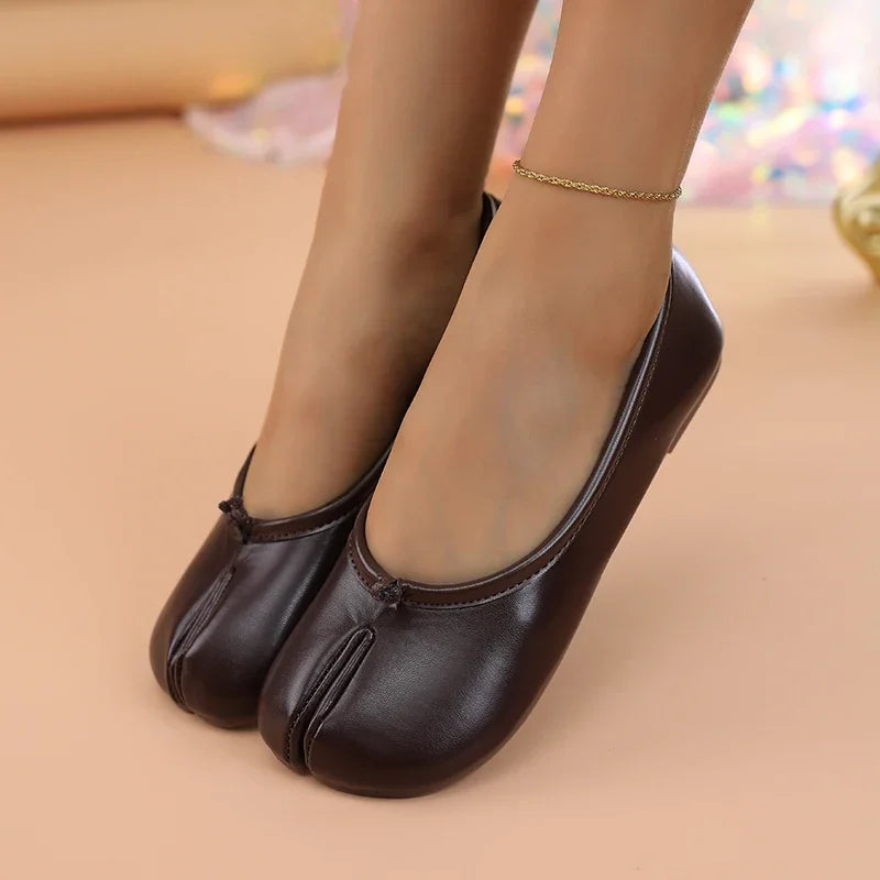 Michelle | Ballerines Tabi en cuir souple – photo 6