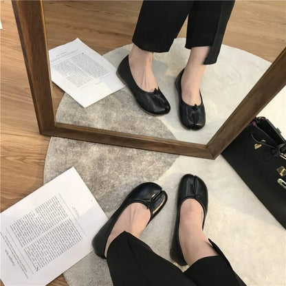 Michelle | Ballerines Tabi en cuir souple – photo 8