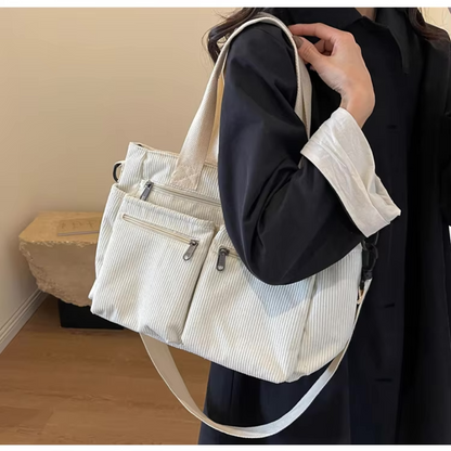 Ginette | Sac Bandoulière en Velours Côtelé – photo 9
