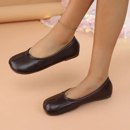 Michelle | Ballerines Tabi en cuir souple – photo 7