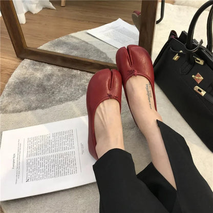 Michelle | Ballerines Tabi en cuir souple – photo 9