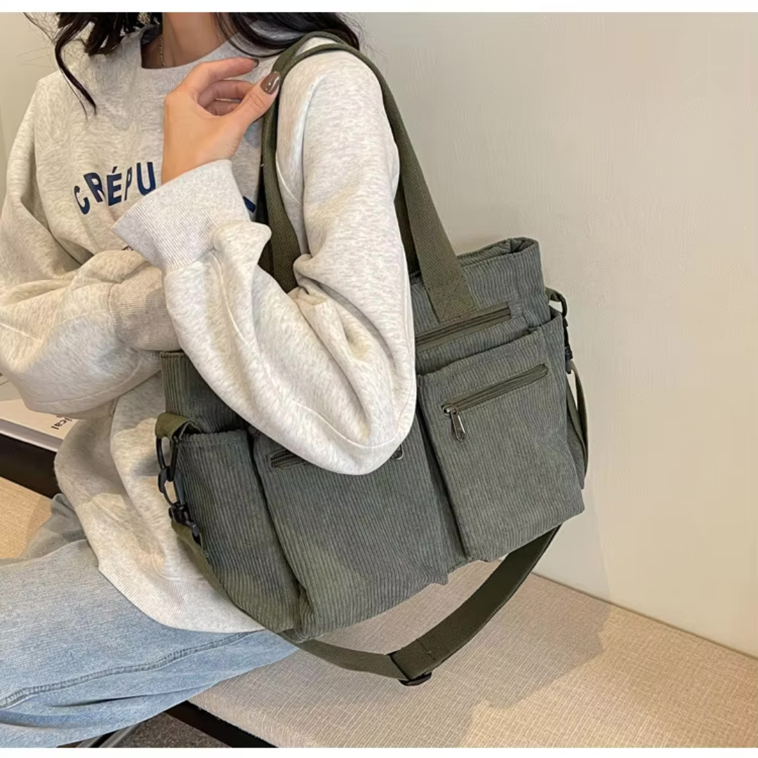 Ginette | Sac Bandoulière en Velours Côtelé – photo 5