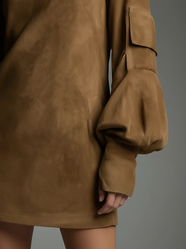 Brigitte | Robe Suédée Seventies