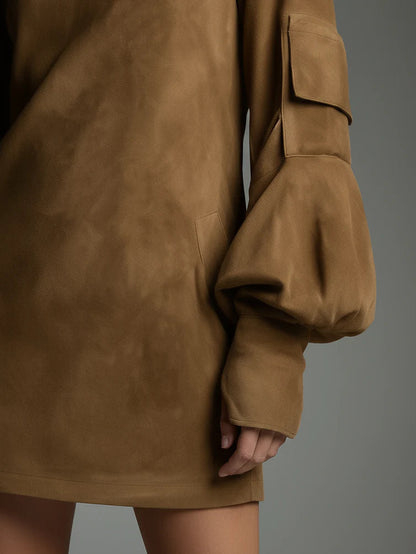 Brigitte | Robe Suédée Seventies