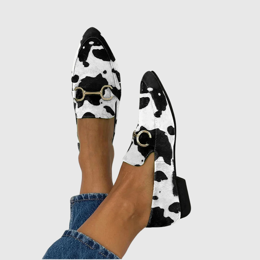 Denise | Mocassins imprimés avec boucle décorative – photo 1
