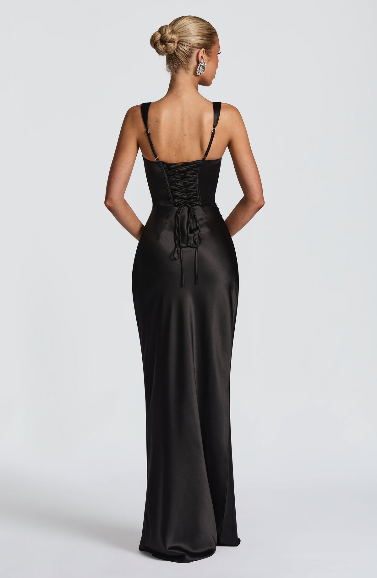 Robe longue Calanthe - Noir