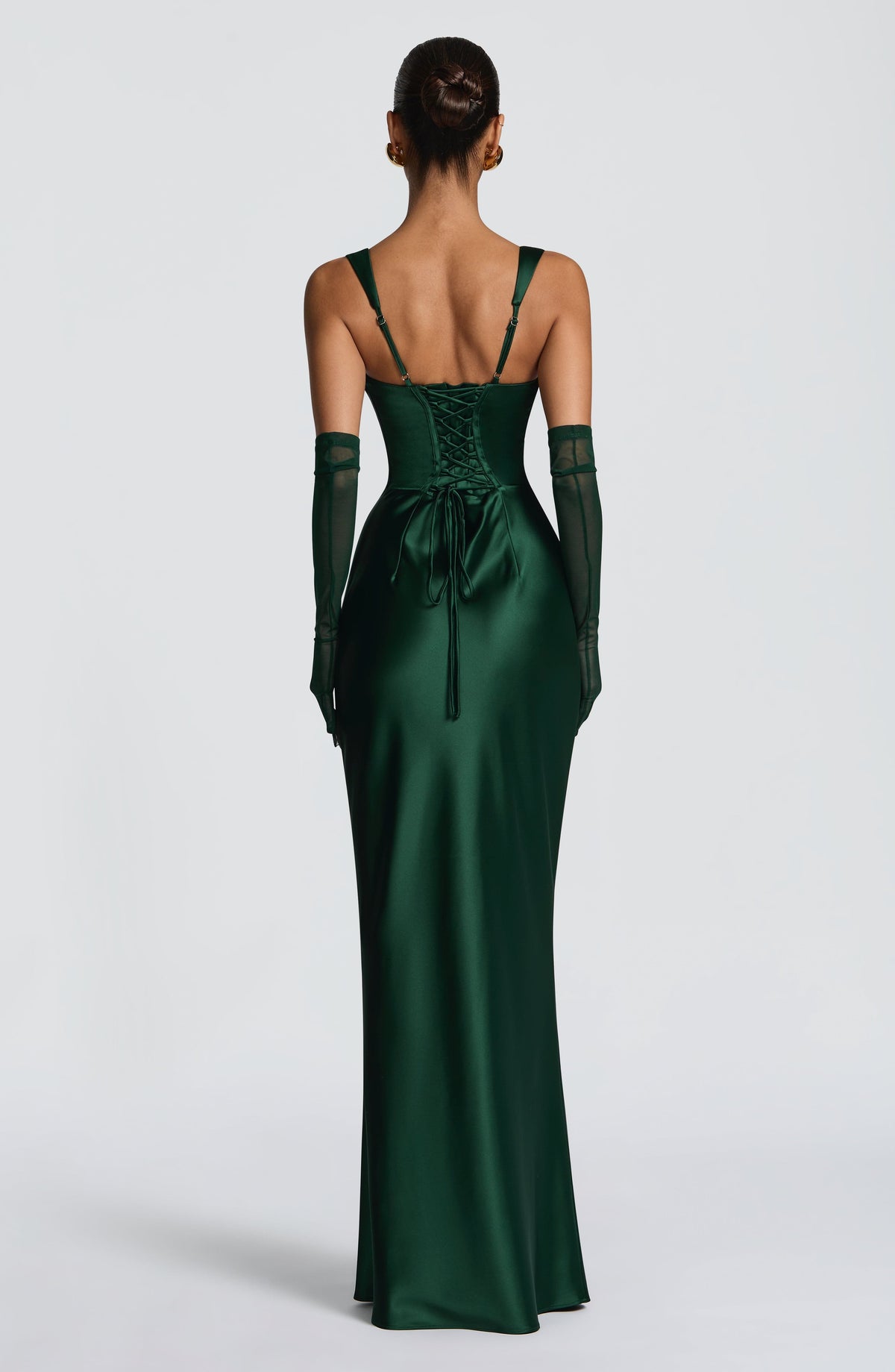 Robe longue Calanthe - Vert émeraude