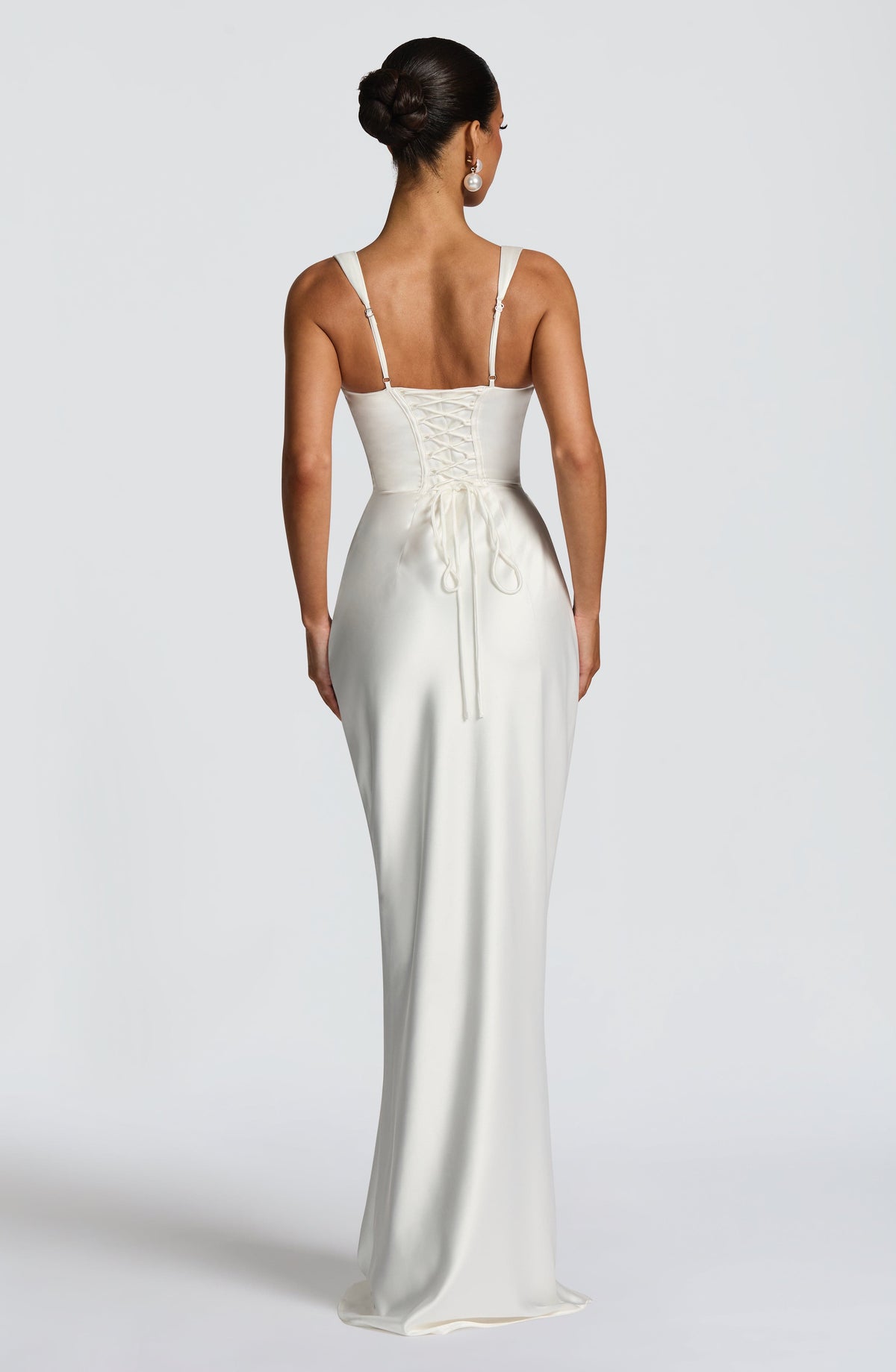 Robe longue Calanthe - Ivoire