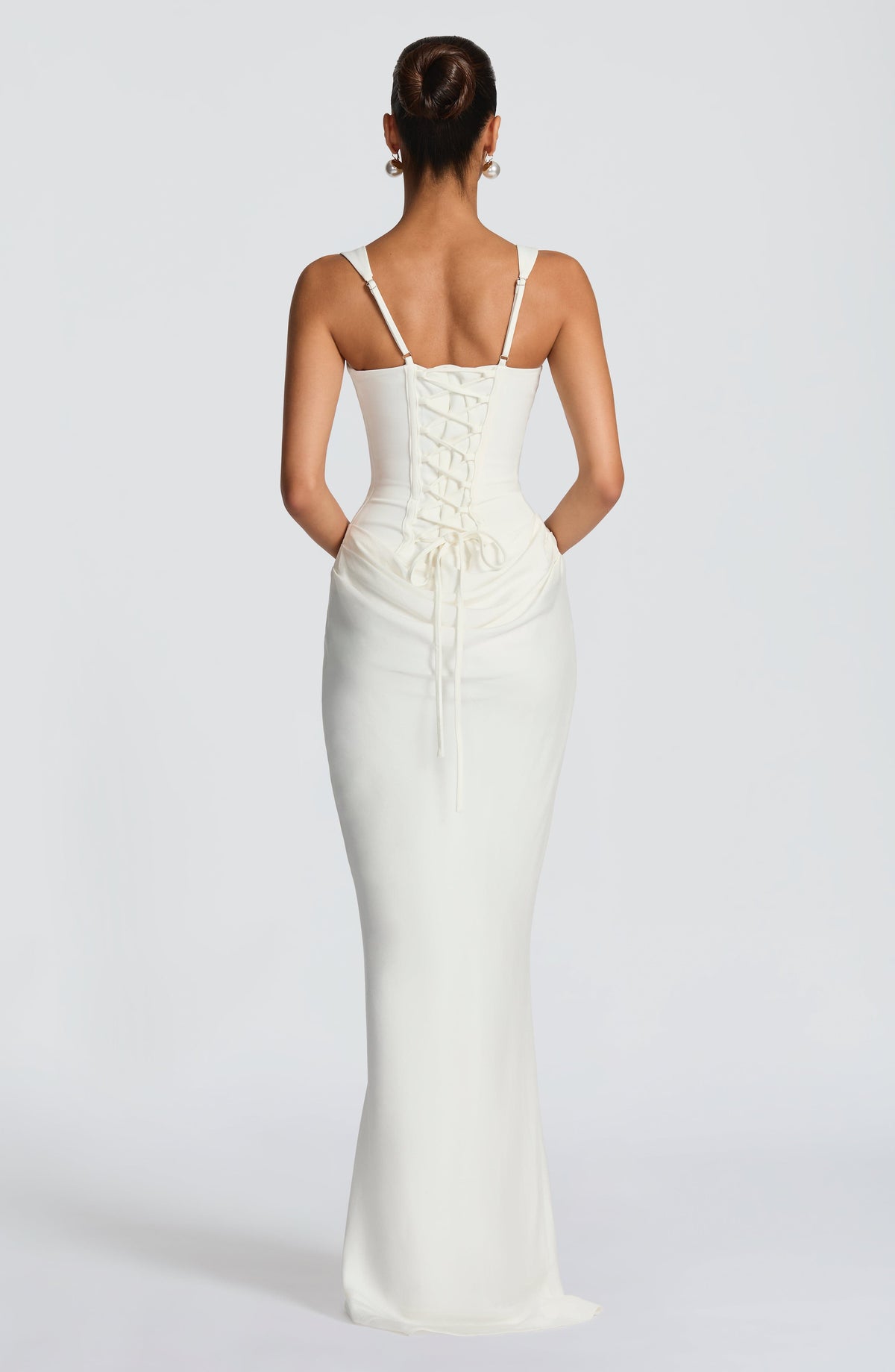Christine – Robe Maxi à Col Carré