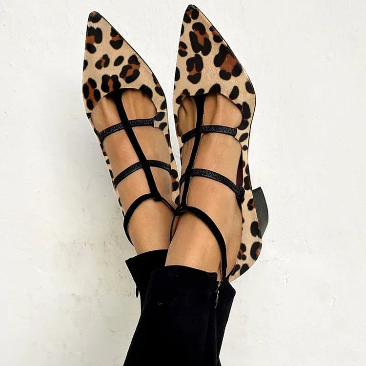 Muguette | Chaussures à talons avec bride léopard – photo 1