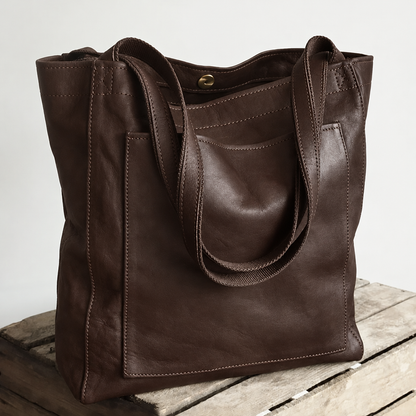 Anne-Marie | Sac Chic Moderne en Similicuir – Café