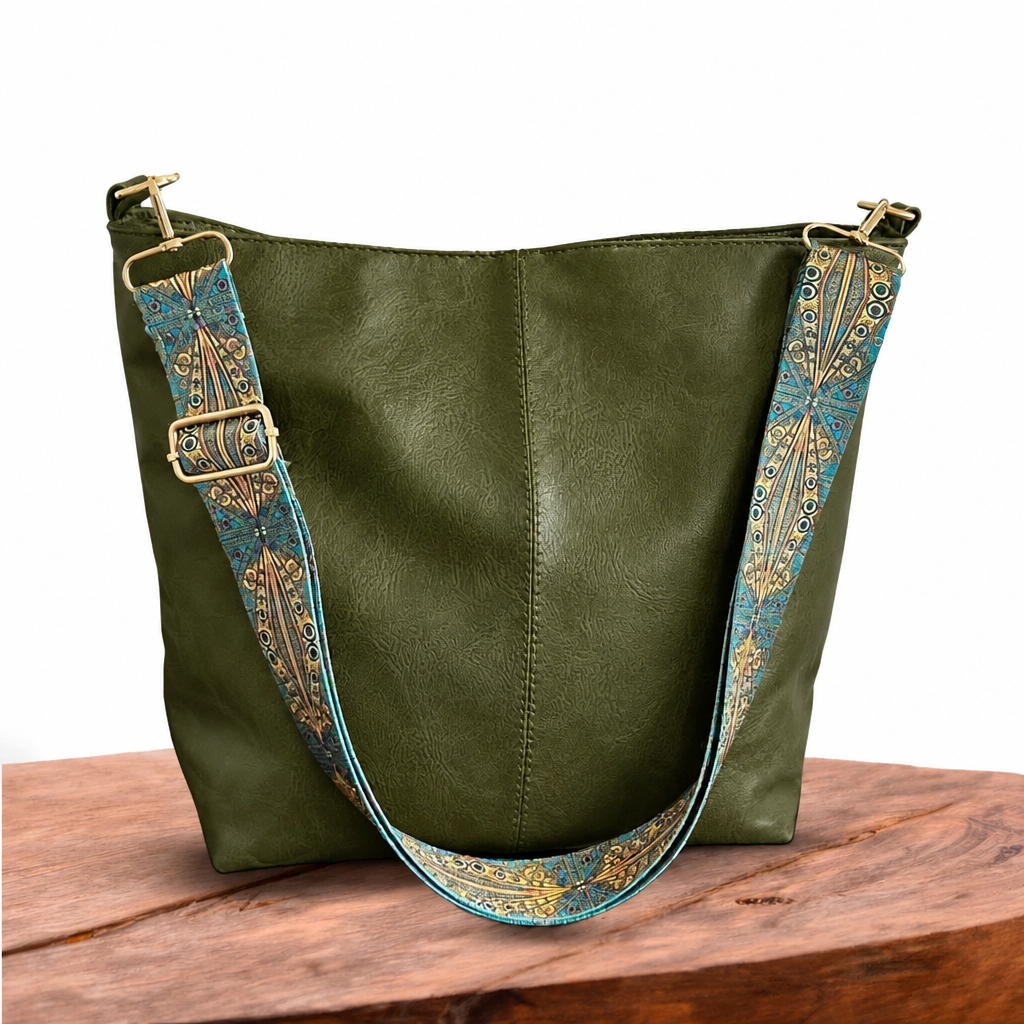 Patricia | Sac Bandoulière Vintage en Similicuir – Vert