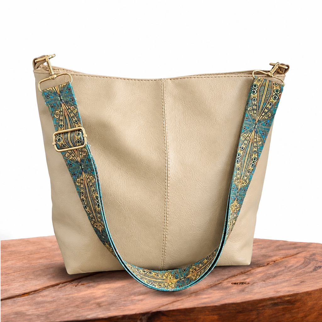 Patricia | Sac Bandoulière Vintage en Similicuir – Kaki
