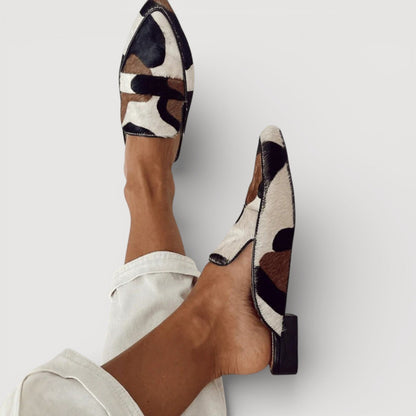 Hortense | Mocassins confortables à imprimé vache – photo 3