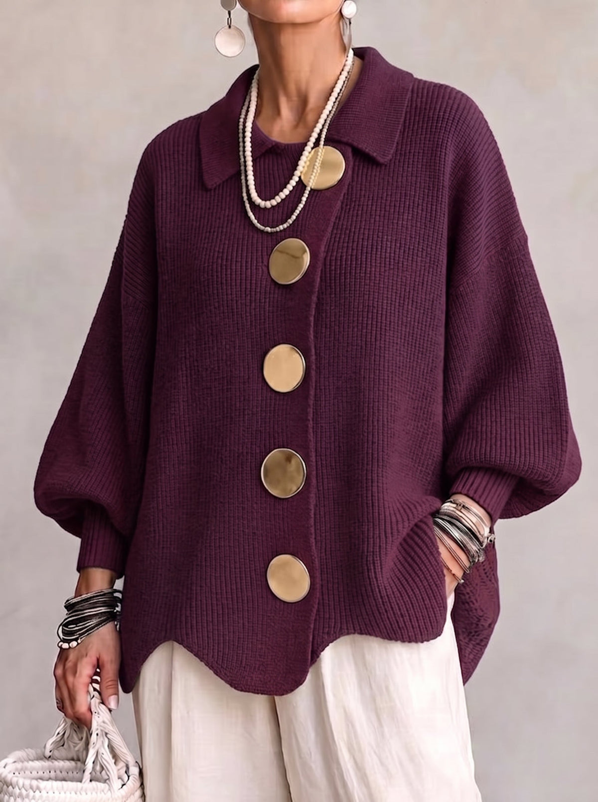 Ardelle | Cardigan oversize à col