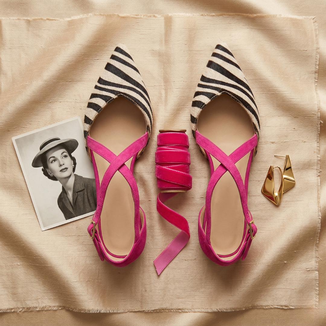 Bénédicte | Ballerines à lanières – photo 4